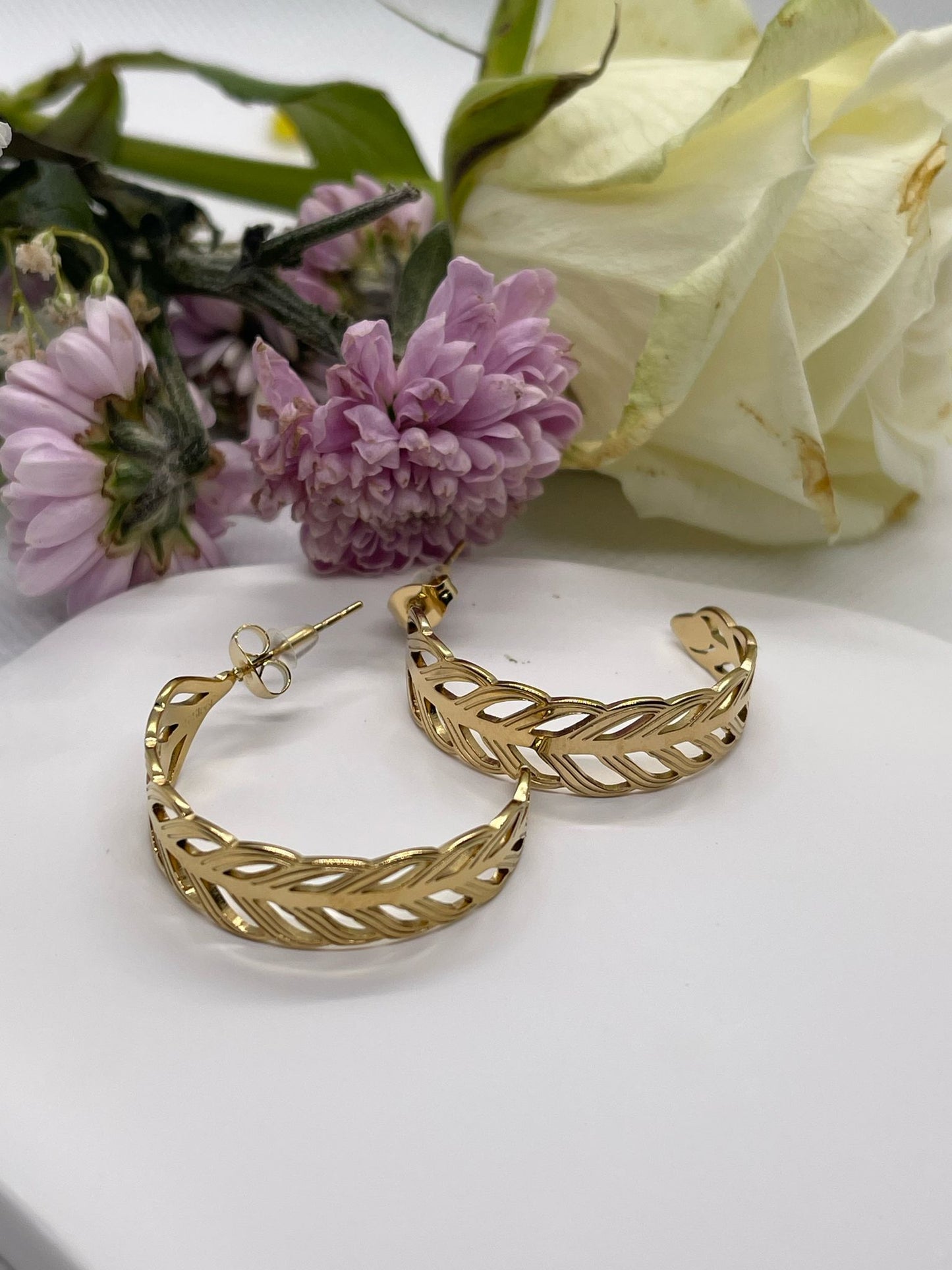 Boucles d'oreilles Plûme