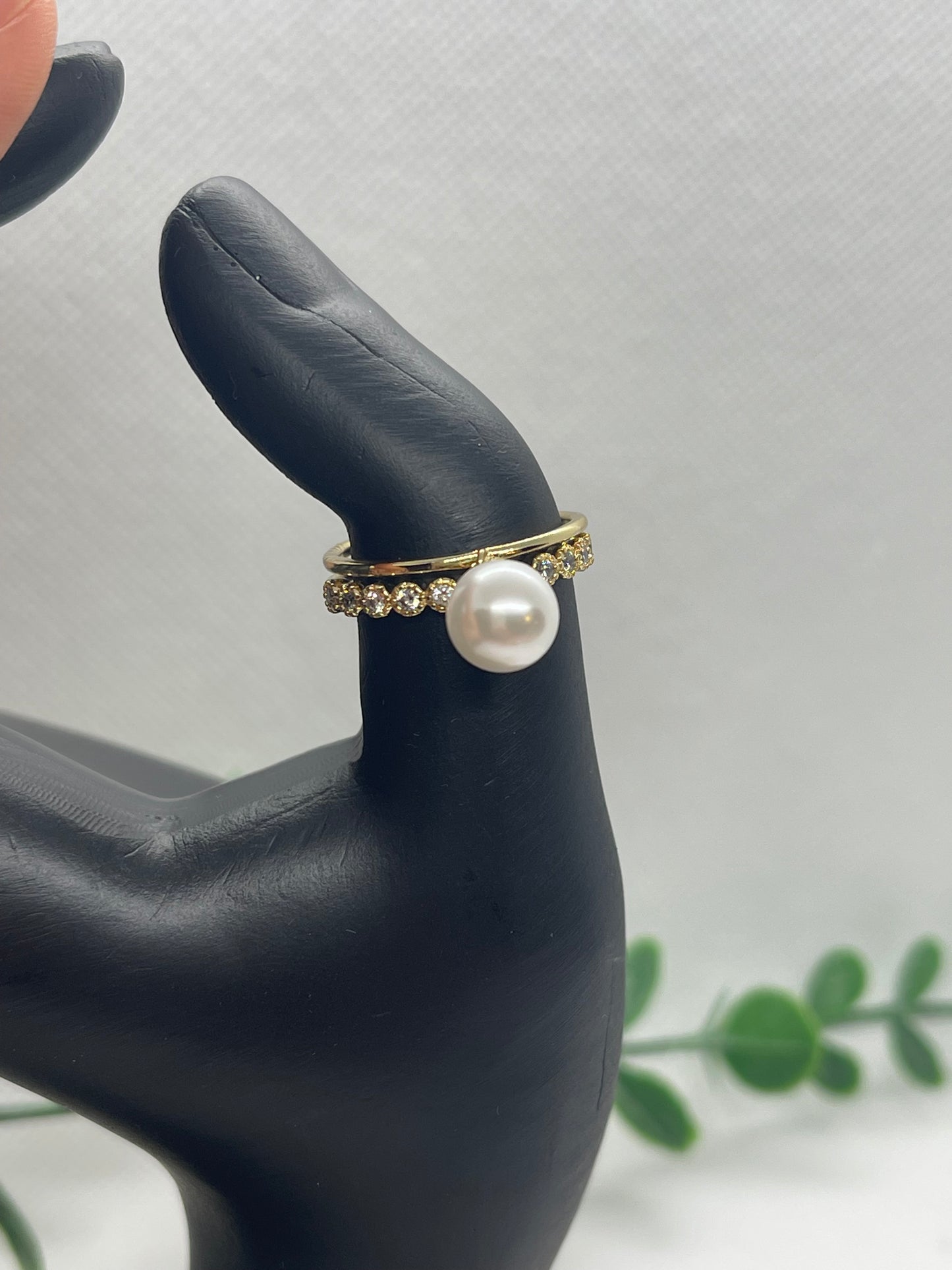 Bague Perlée